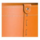 Cylindrisk timmerhållare i regenererat läder med Tonda Firestyle hjul Viadurini