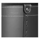 Cylindrisk timmerhållare i regenererat läder med Tonda Firestyle hjul Viadurini