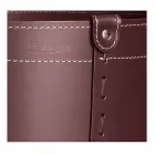 Cylindrisk timmerhållare i regenererat läder med Tonda Firestyle hjul Viadurini