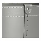 Cylindrisk timmerhållare i regenererat läder med Tonda Firestyle hjul Viadurini