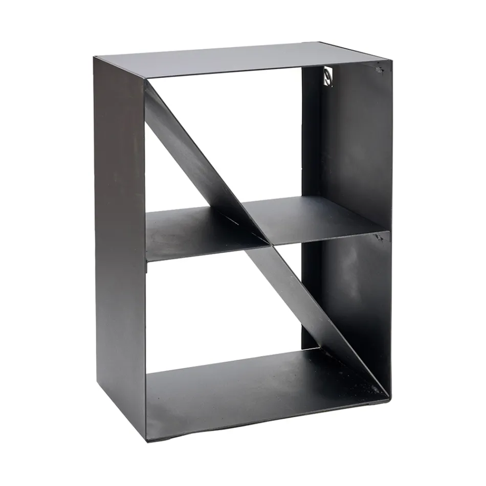 Vedhållare med sned stång i svartmålat stål Tillverkad i Italien - Fiamme Viadurini