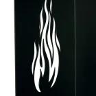 Trähållare med hjul och övre låda Tillverkad i Italien - Polare Viadurini