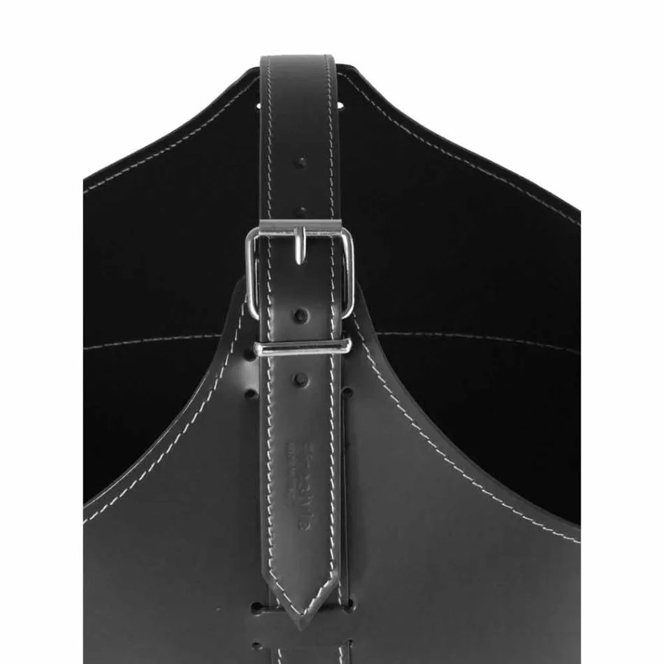 Portalegna från insidan med hjulet i en modern regener läder Fabia Viadurini