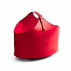 Portalegna från insidan med hjulet i en modern regener läder Fabia Viadurini