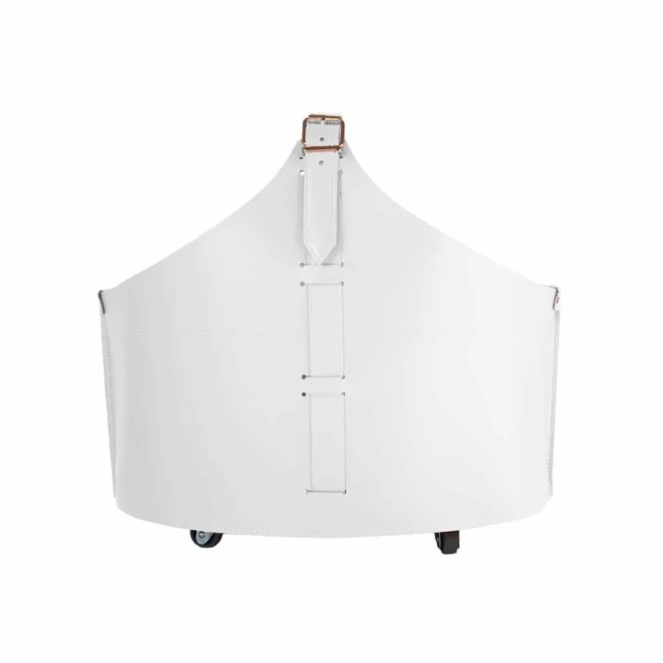 Portalegna från insidan med hjulet i en modern regener läder Fabia Viadurini