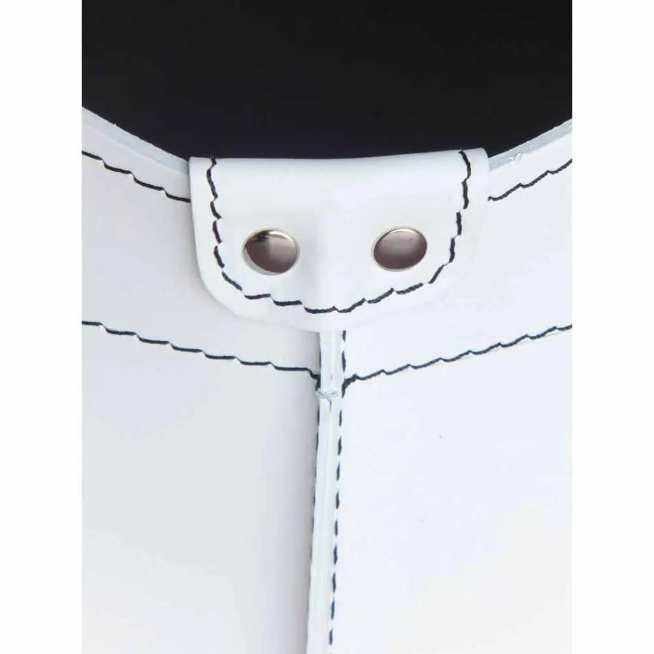 Portalegna från insidan med hjulet i en modern regener läder Fabia Viadurini