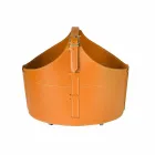 Portalegna från insidan med hjulet i en modern regener läder Fabia Viadurini