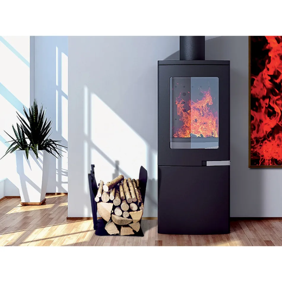 Inomhus vedhållare i stål med 3 tillbehör Made in Italy - Nelumbo Viadurini