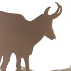 Inomhus vedträhållare i brunt stål Tillverkat i Italien med verktyg - Volturno Viadurini