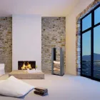 Stålvägg / golv vedved, design, PLDU Caf Design Viadurini