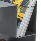 Design timmerhållare för inomhus i grått stål Tillverkad i Italien - Tramontana Viadurini