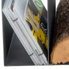 Design timmerhållare för inomhus i grått stål Tillverkad i Italien - Tramontana Viadurini