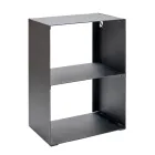 Vedhållare i stål målad med svart färg Made in Italy - Fiamme Viadurini