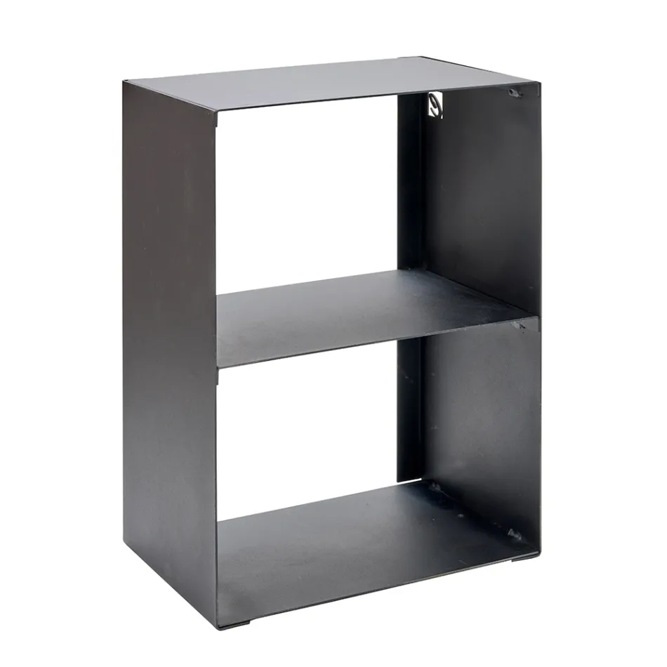 Vedhållare i stål målad med svart färg Made in Italy - Fiamme Viadurini