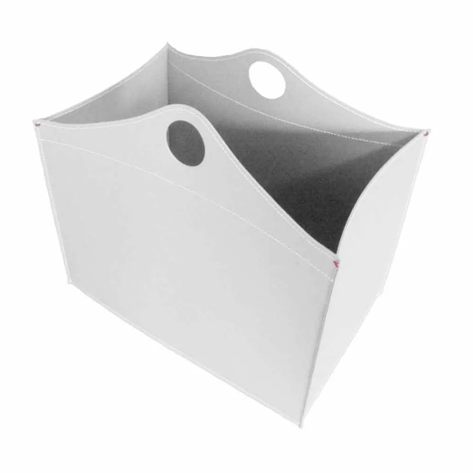 Portalegna bundna läder med WoodBag hjul i Italien Viadurini