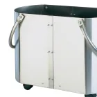 Trähållare i olika utföranden med 2 sidohandtag Made in Italy - Impala Viadurini