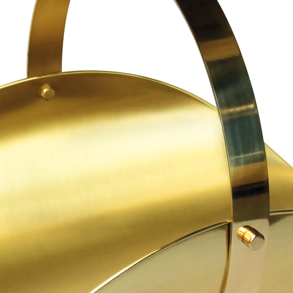 Mässingsstockhållare med handtag och 4 fot Made in Italy - Tiger Viadurini