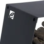 Modern golvstockhållare i målat stål tillverkad i Italien - Demetra Viadurini