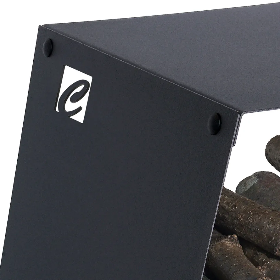 Modern golvstockhållare i målat stål tillverkad i Italien - Demetra Viadurini