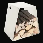 Modern golvstockhållare i målat stål tillverkad i Italien - Demetra Viadurini