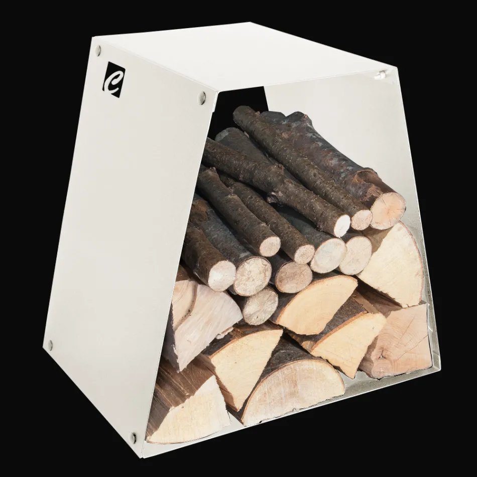 Modern golvstockhållare i målat stål tillverkad i Italien - Demetra Viadurini