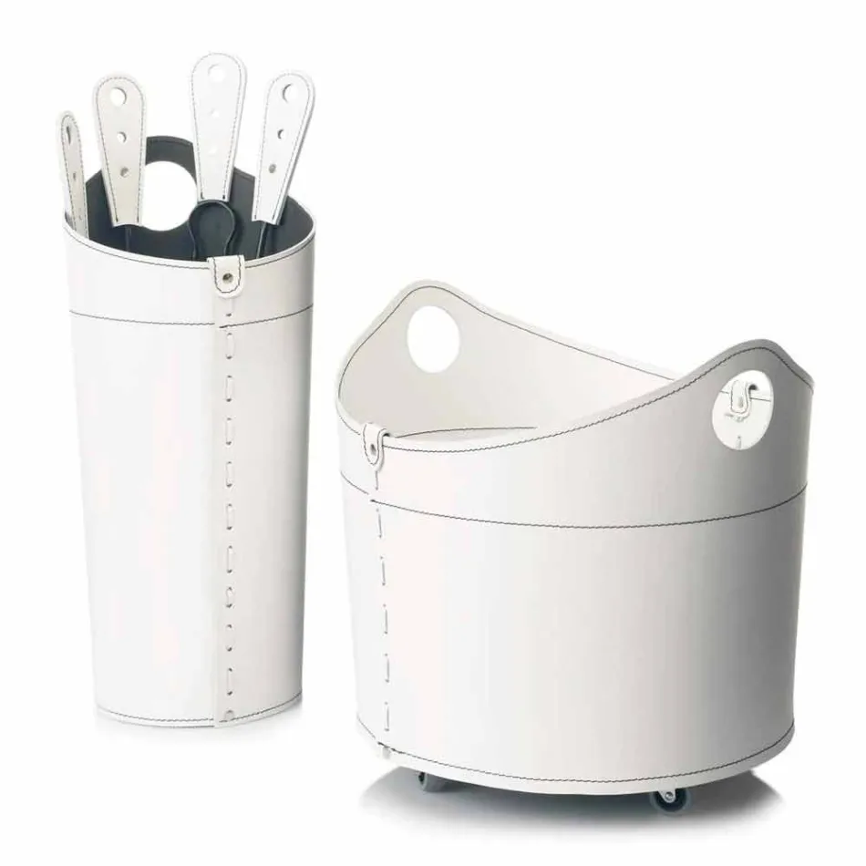 Vedhållare, järnhållare och strykjärn för Nicad läder, tillverkad i Italien Viadurini