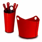 Vedhållare, järnhållare och strykjärn för Nicad läder, tillverkad i Italien Viadurini