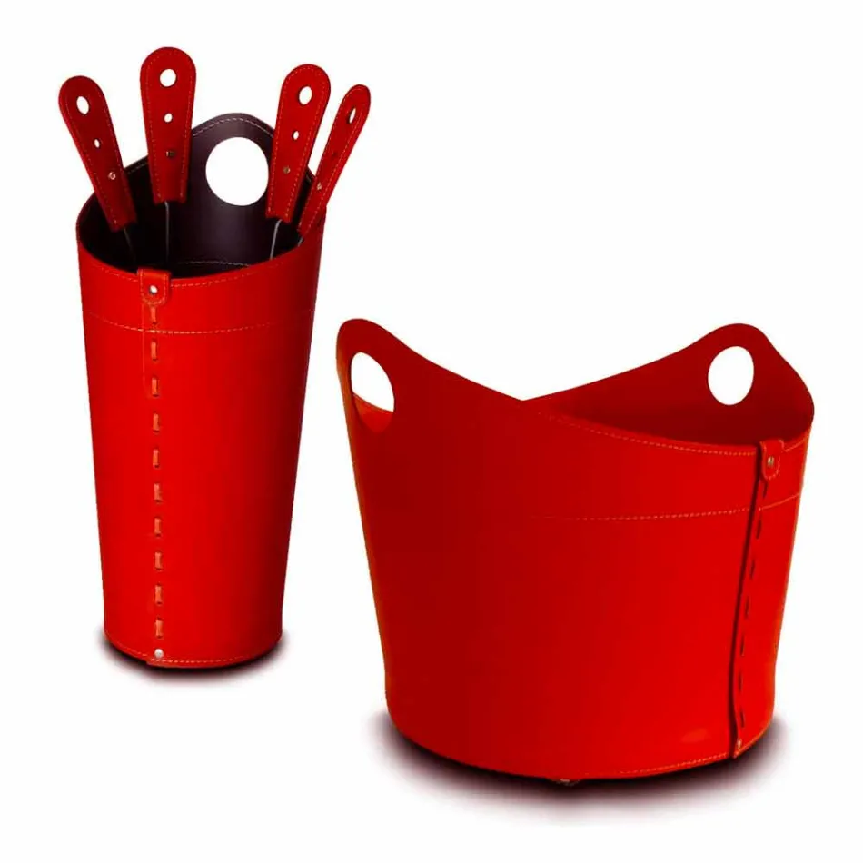 Vedhållare, järnhållare och strykjärn för Nicad läder, tillverkad i Italien Viadurini