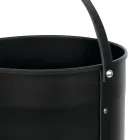 Rund stockhållare i eko-läder med hjul Made in Italy - Chameleon Viadurini