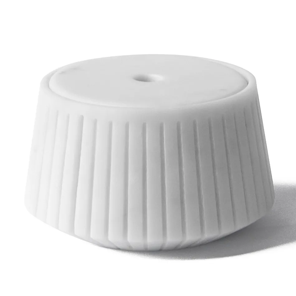 Vit Carrara marmor eller svart Portoro Design randig förvaringshållare - Kairo Viadurini