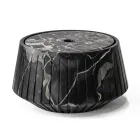 Vit Carrara marmor eller svart Portoro Design randig förvaringshållare - Kairo Viadurini