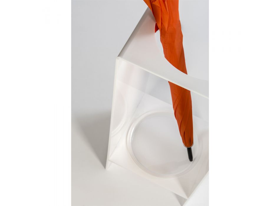 Paraplyställ för entré i vitt eller transparent plexiglas - Navel Viadurini