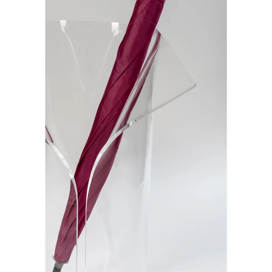 Entréparaplyställ i genomskinligt återvinningsbart plexiglas - Merlon Viadurini