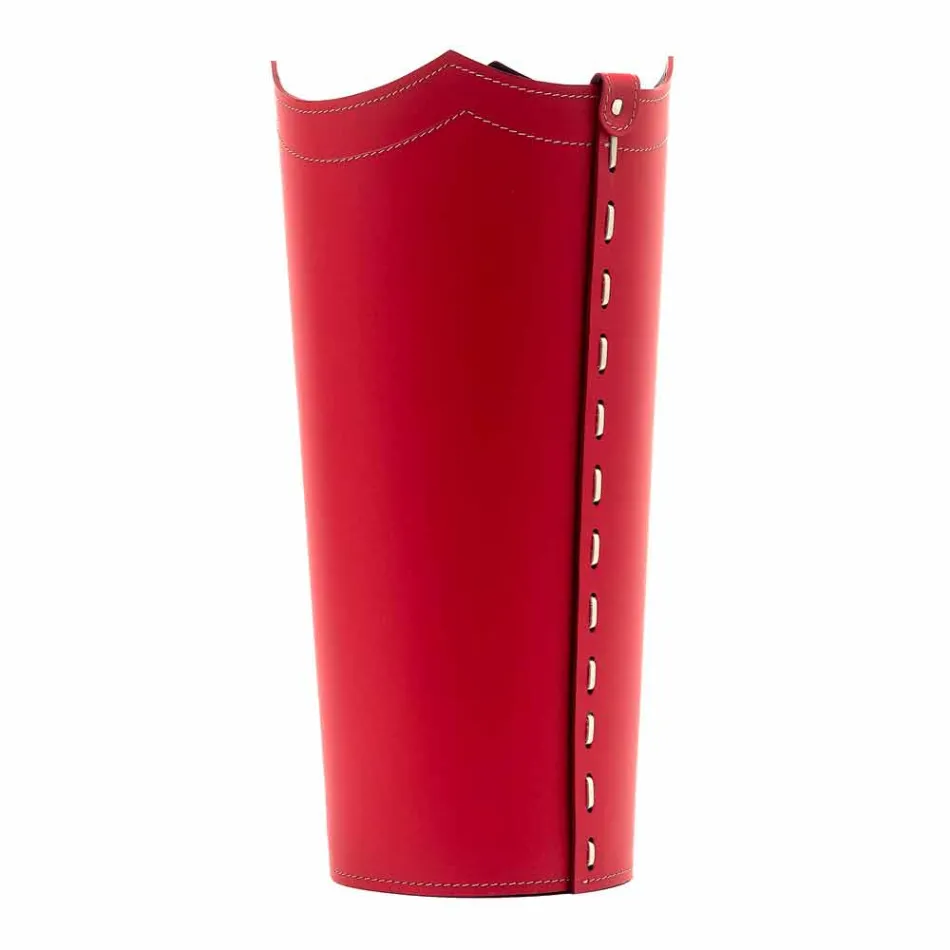 Design paraplyhållare i läder för paraplyhem eller kontor Viadurini