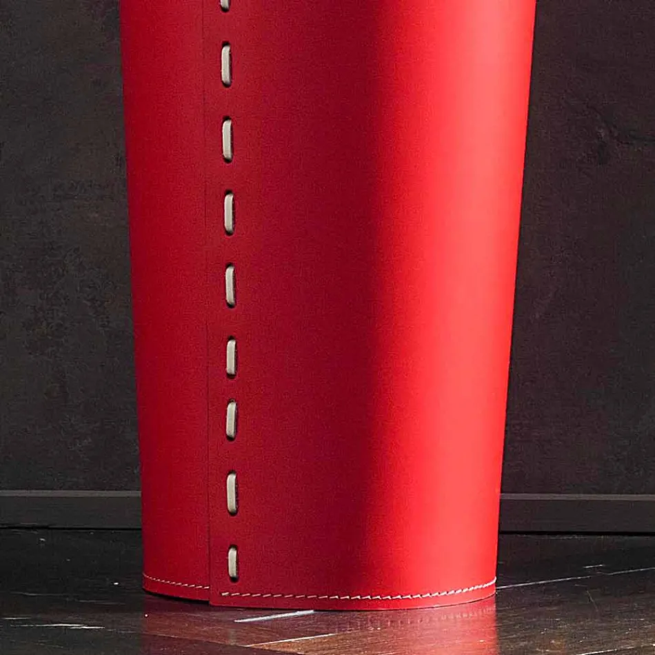 Design paraplyhållare i läder för paraplyhem eller kontor Viadurini