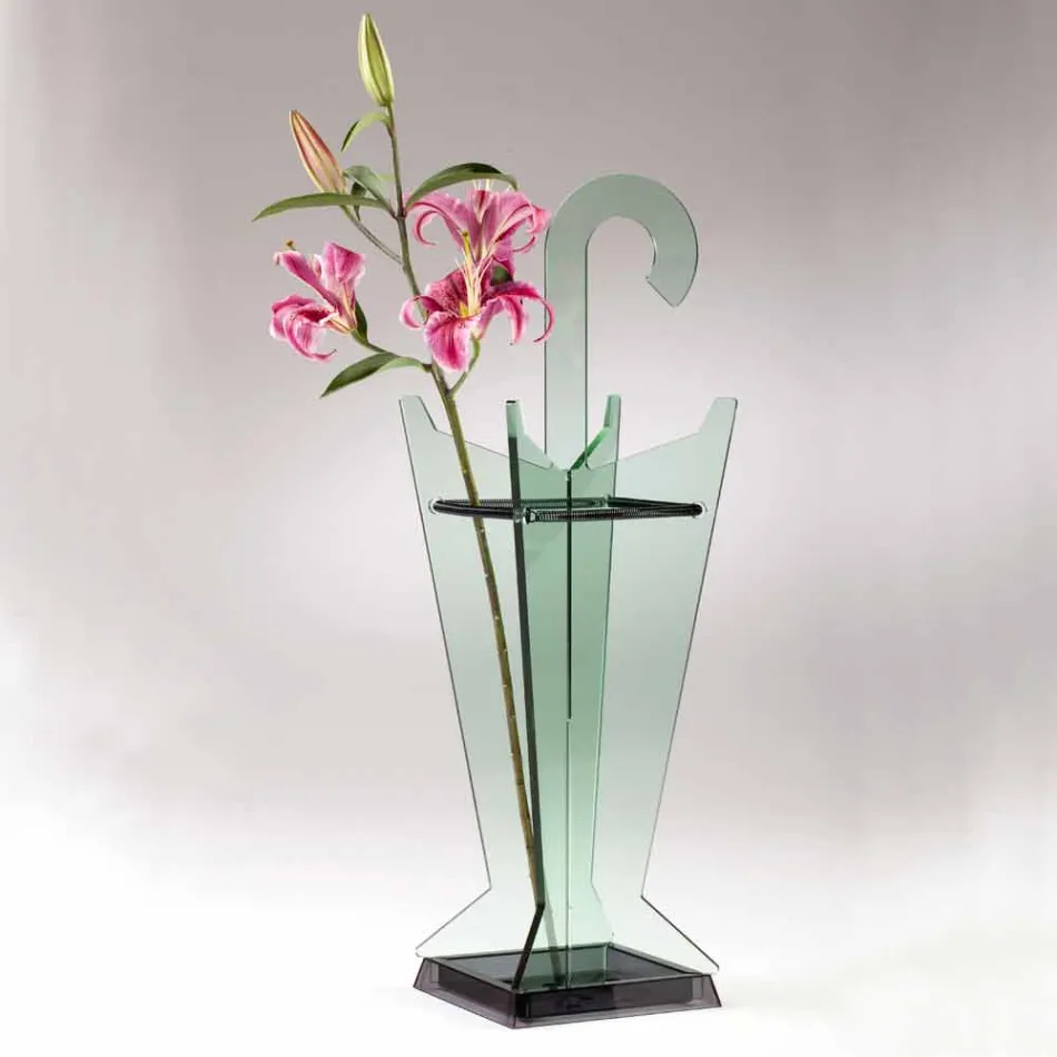 Paraplyställ för modern design i metakrylatkolarato Tillverkad i Italien - Pappa Viadurini