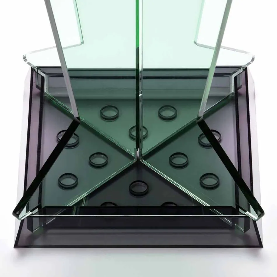 Paraplyställ för modern design i metakrylatkolarato Tillverkad i Italien - Pappa Viadurini