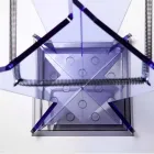 Paraplyställ för modern design i metakrylatkolarato Tillverkad i Italien - Pappa Viadurini