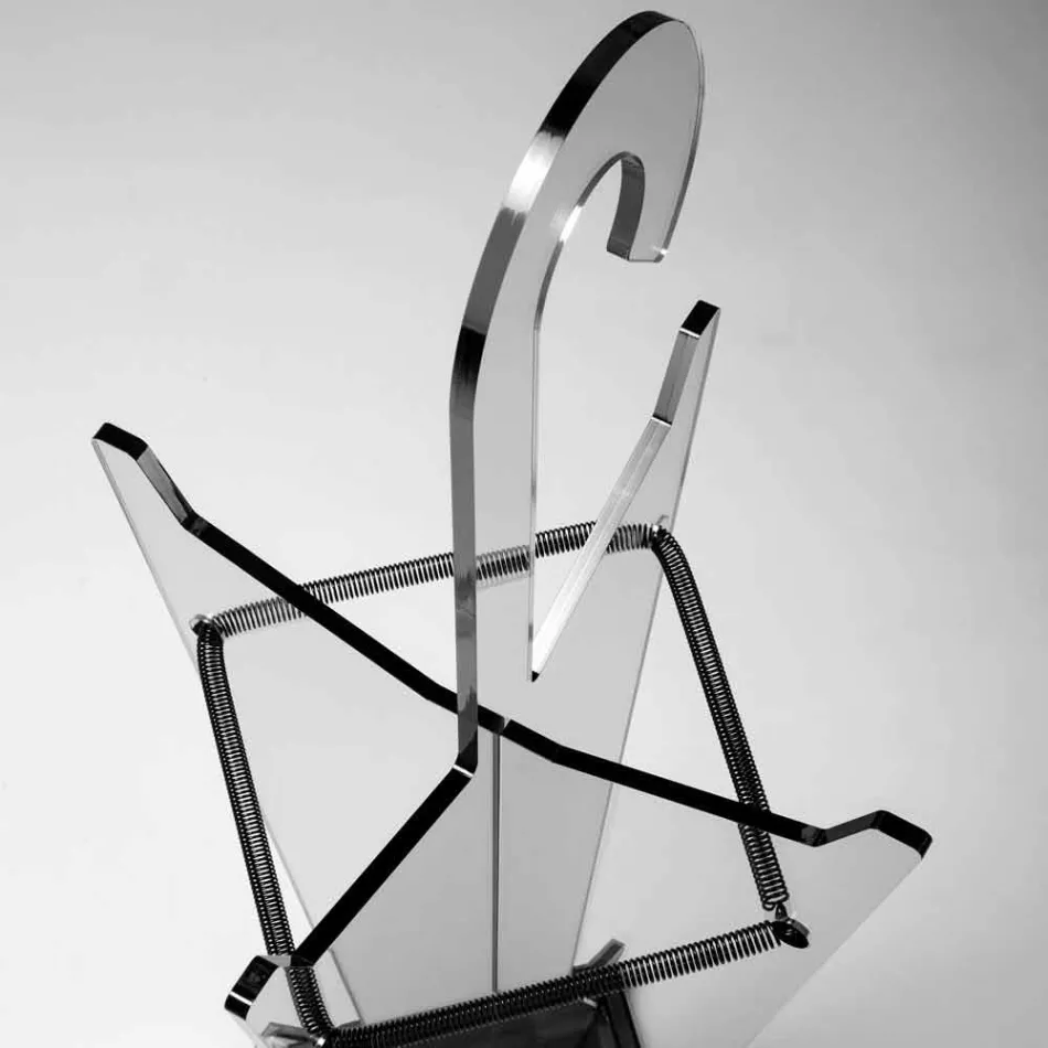 Paraplyställ för modern design i metakrylatkolarato Tillverkad i Italien - Pappa Viadurini
