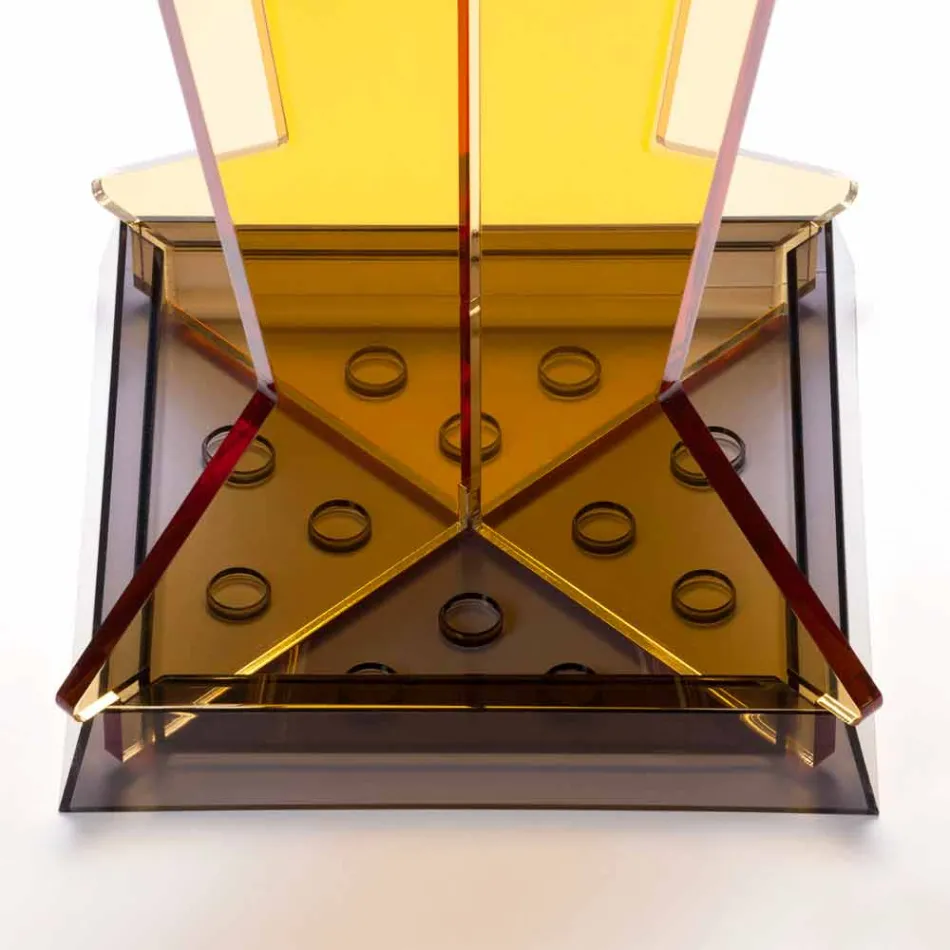 Paraplyställ för modern design i metakrylatkolarato Tillverkad i Italien - Pappa Viadurini