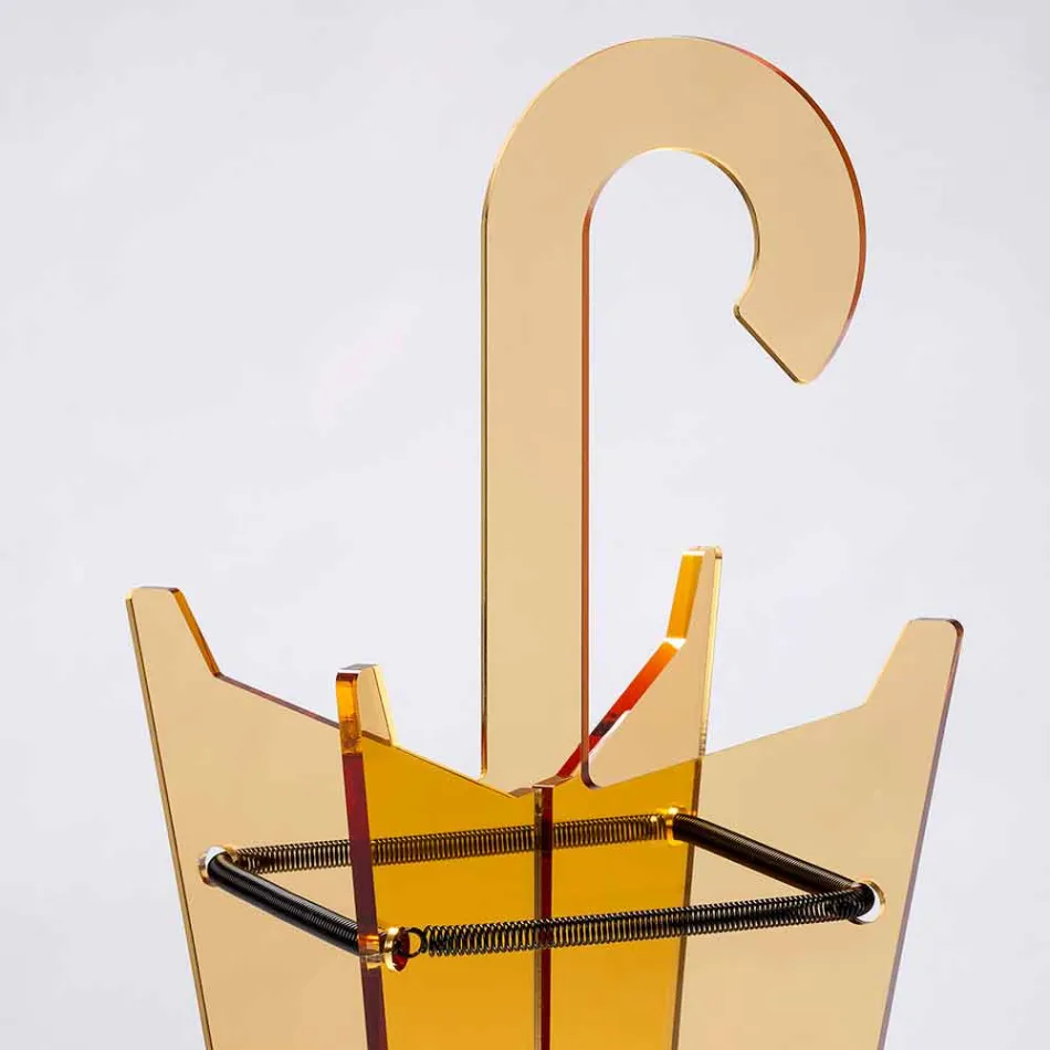 Paraplyställ för modern design i metakrylatkolarato Tillverkad i Italien - Pappa Viadurini