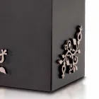 Paraplyställ i modernt rektangulärt design i dekorerat trä - Dekoro Viadurini