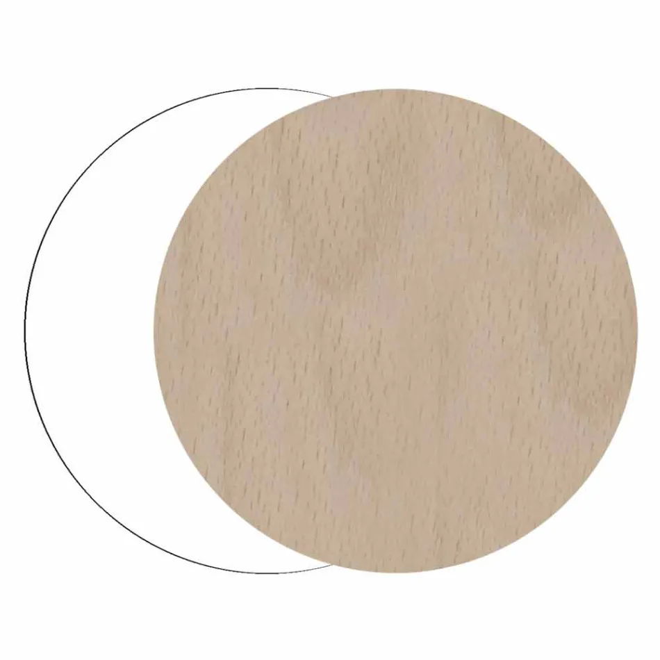 Paraplyställ i modernt rektangulärt design i dekorerat trä - Dekoro Viadurini