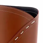 Modernt paraply står i regenererat Katrina läder, tillverkat i Italien Viadurini