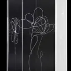 Transparent plastparaplystativ med graverade stiliserade löv - Florino Viadurini