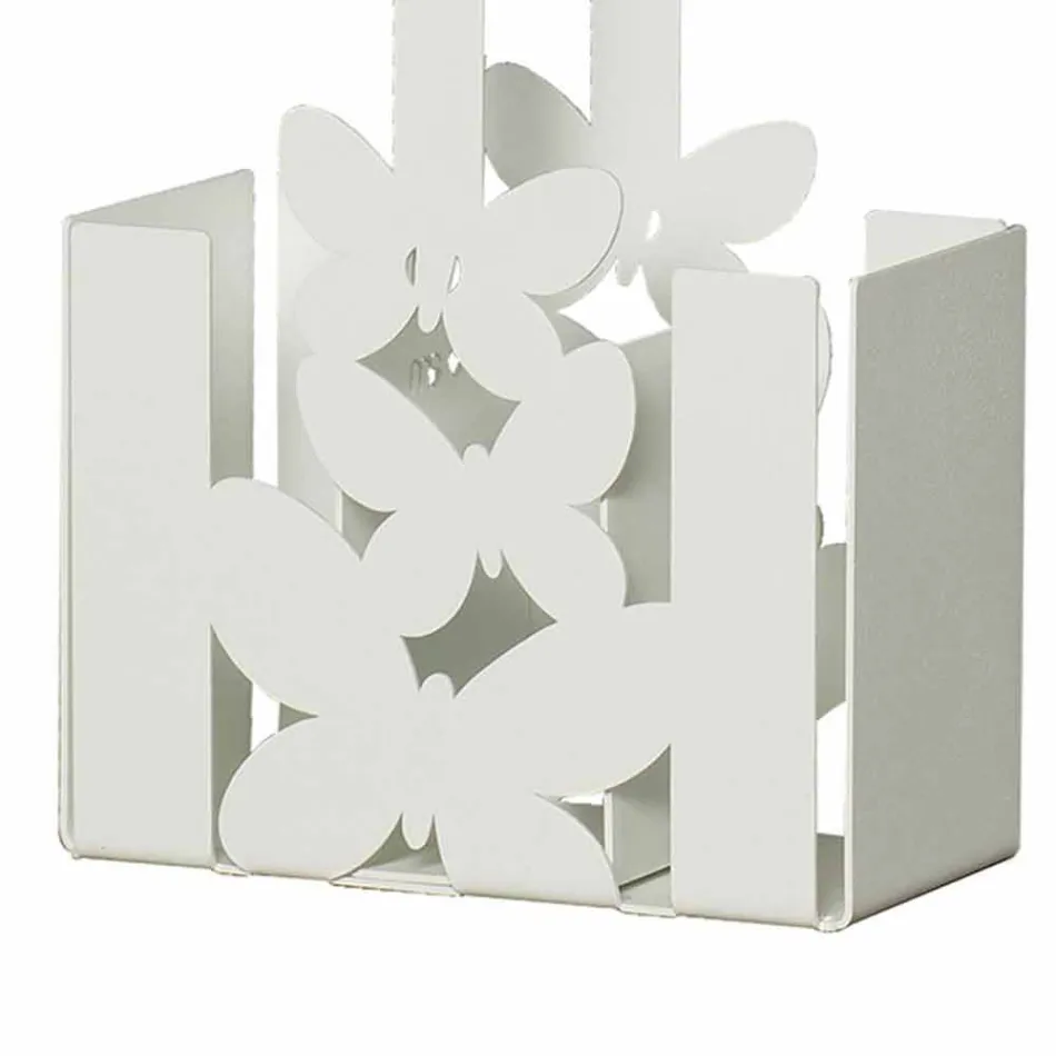 Moderna bordsbestickhållare i vitt, beige eller elfenben järn tillverkat Italien - Laida Viadurini