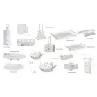 Moderna bordsbestickhållare i järn, handgjord, tillverkad Italien - Laida Viadurini