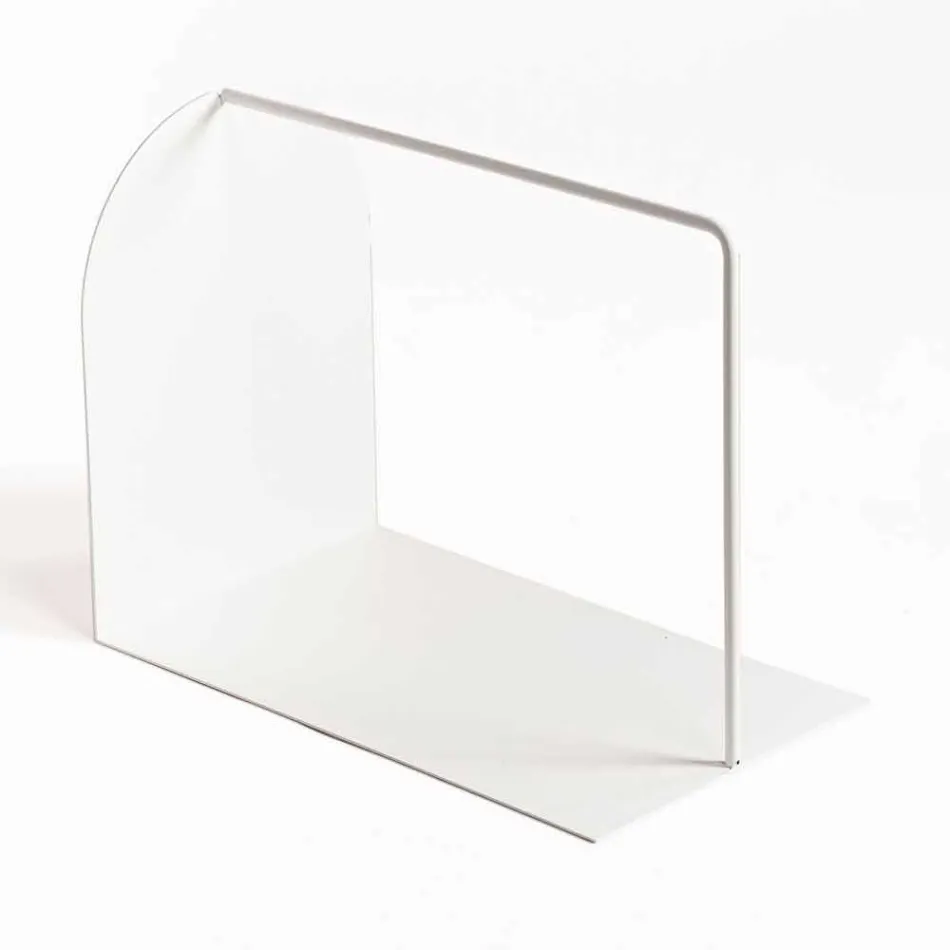 Modernt golvmagasinstativ i färgat stål tillverkat i Italien - Marinella Viadurini