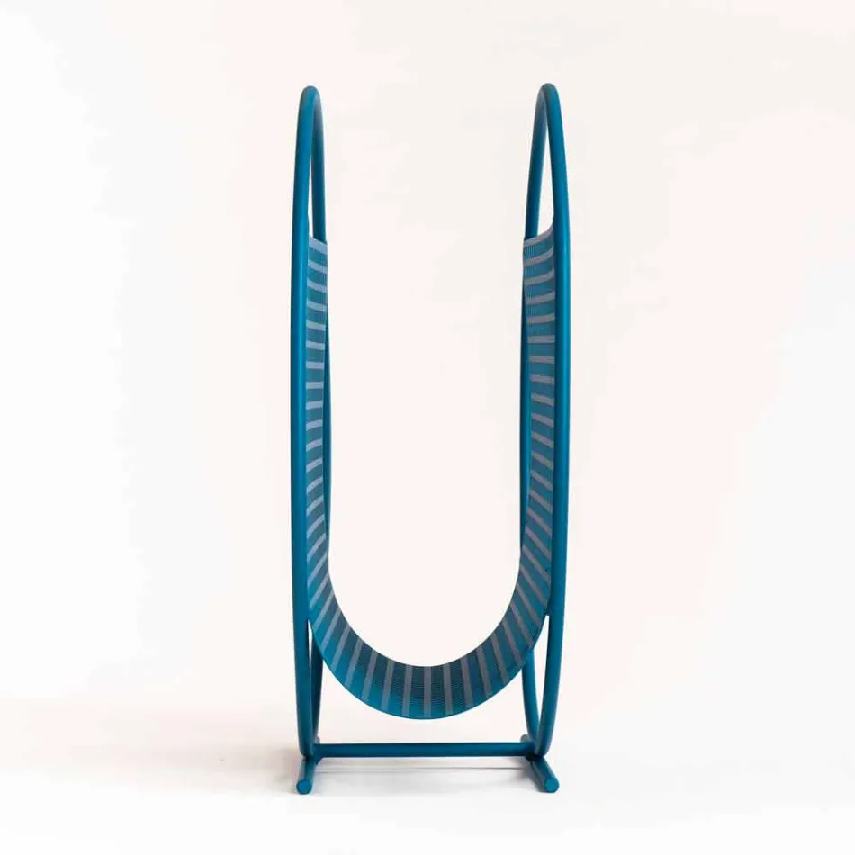Round Design Steel Magazine Rack tillverkad i Italien - slev Viadurini