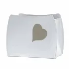 Design magasinställ i läder med modern Beatrice design Viadurini